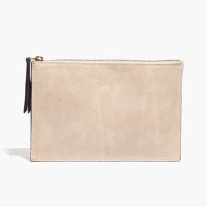 Madewell Colorblock Zip Pouch Clutch 6” x 9”